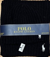 POLO RALPH LAUREN Czapka z szalikiem z USA100%Org.