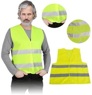 KAMIZELKA OSTRZEGAWCZA ŻÓŁTA ROZM. XXXL ODBLASKOWA