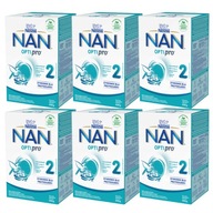 6 x Nestle NAN Optipro 2 Mlieko Modifikované 650 g
