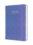 NAPTÁR NAPI HATÁRIDŐNAPLÓ B6 2026 KRISTÁLY MINTÁS 1 LILA