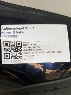 mirrors BMW X4M F98 G02 9PIN colour A90
