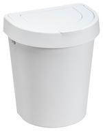 PLAST TEAM - Odpadkový kôš - Swing - biely - 10 L