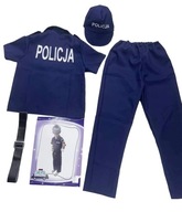 STRÓJ policjanta POLICJANT POLICJA Kostium r.116-128 S