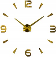 Nástenné hodiny veľké 80-120cm zlaté 4 číslice