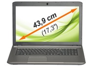 Medion Akoya 17,3" notebook Intel Core i5 8 GB / 1000 GB šedá