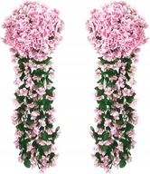 2 ks Umelé závesné kvety pre svadobnú záhradu