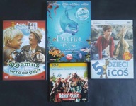 Filmy DVD Asterix , Rasmus i Włóczęga , Delfin Plum , 5 dzieci i Coś PL