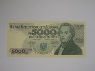 Polska Banknot 5000 zł Wczesna seria AU ! Warszawa 1982 UNC Chopin