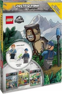 LEGO Jurassic World zestaw 3 książki + 2 figurki OWEN GRADY i STRAŻNIK - KD