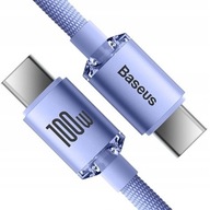 BASEUS MOCNY KABEL USB-C SZYBKIE ŁADOWANIE PRZEWÓD TYP-C PD 100W QC 5A 2M
