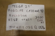 disc 21" PORSCHE CAYENNE 9Y EXCLUSIVE ET58 1