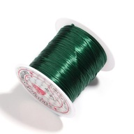 Vlasec gumička 1mm zelená pre náramky korálky 40m