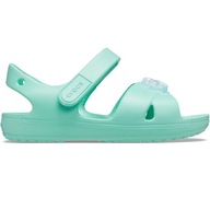 Sandały dla dzieci Crocs Classic Cross Strap Charm miętowe 206947 3U3 19-20