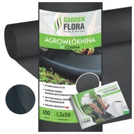 Agrowłóknina Agro GF antychwastowa 1,2x50m czarna na chwasty GRUBA 100g