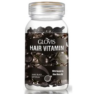 Glovis Hair Vitamin Oil Black Kapsule na vlasy Marocký olej, Aloe