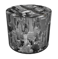 Okrúhly dekoratívny taburet - NEW YORK