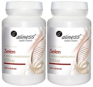 Aliness Selén L-selenometionín 200µg Štítna žľaza Spermatogenéza 200tabl.
