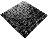 Sklenená mozaika ICE BLACK efekt popraskaného skla