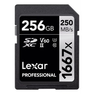 Karta pamięci Lexar Professional SDXC 256GB 1667x 250MB UHS-II