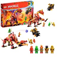 LEGO Ninjago 71793 Lawowy Smok Zmieniający Się w Falę Ognia + Bonusy