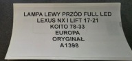 light left front FULL LED LEXUS NX and LIFT 17-21 original KOITO 78-33