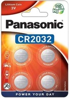 Baterie CR2032 3V Panasonic 4 szt guzikowe litowe Bateria pastylkowa gratis