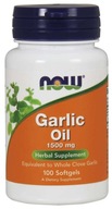 NOW FOODS GARLIC OIL 1500MG 100K ODPORNOŚĆ CZOSNEK