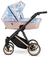 IVENTO Premium Kunert 2w1 wózek dla dziecka złota rama 03 stylowy porządny