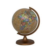 Globus Mapa Polityczna Retro EDUKACYJNY 16 cm Duży Idealne Wykonany SUPER