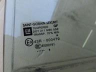 window left rear part opel corsa d 2008r