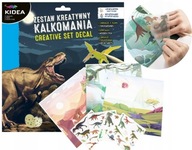 Zestaw kreatywny Kidea kalkomania dinozaury