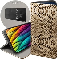 Flipové puzdro Hello Case pre SAMSUNG GALAXY A55 5G PUZDRO S POTLAČOU KABURA khaki zvieratá dinosaury