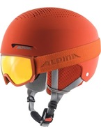 Kask narciarski dziecięcy Alpina Zupo Set Pump orange + gogle Piney 51-55cm