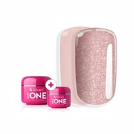 Silcare Sada stavebného gélu Base One French Pink Dark 30g +Shimmer Peach 5g