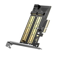Karta rozszerzeń adapter PCIe 3.0 x4 do dysku SSD M.2 NVMe i SATA kontroler