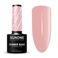 SUNONE hybridný lak Rubber Base Pink 10 5g