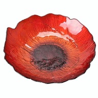 Salaterka szklana czerwona 30 cm MAK WLN VILLA ITALIA