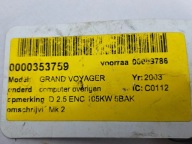 CHRYSLER VOYAGER computer ECU control unit of the engine 04727080AC 64469H