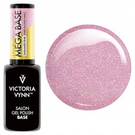 Victoria Vynn MEGA BASE Shimmer Pink ružová s čiastočkami 8 ml