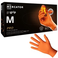 Rękawiczki MERCATOR GOGRIP NITRYLOWE orange POMARAŃCZOWE 50 szt. rozmiar M