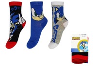 SONIC HEDGEHOG PONOŽKY PRE CHLAPCA 3-PACK 23/26