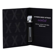 Perfumy dla mężczyzn przyciągające kobiety X-Phero Body Attack Violet 1 ml