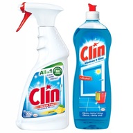 Clin Lemon sprej na umývanie skiel + kvapalina na rámové okná