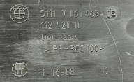 BMW 5 E60 E61 2003 - m-packet RÁM znacky REJESTRACJI předek 7061663