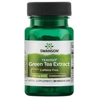 Výťažok zo zeleného čaju SWANSON TEAVIGO bez kofeínu (30 kapsúl)
