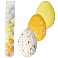 Jajka plastikowe zawieszki zestaw 12 sztuk 4cm
