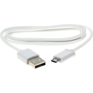 Ładowarka, kabel, przedłużacz, adapter z Micro USB B do USB A Biały