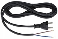 Przewód Kabel z wtyczką prostą Guma H05RR-F 2x1,5 3m