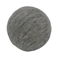 PLSTĚNÁ KULIČKA MERINO 4cm (stříbrno šedý melír)