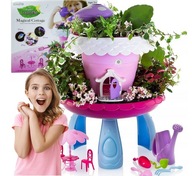 Magický domček pre bábiky na pestovanie kvetov +nábytok